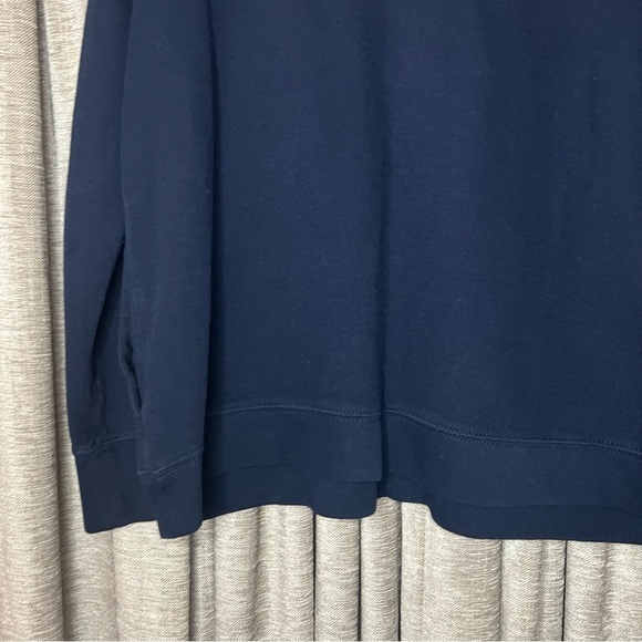 Lauren Ralph Lauren Blue Knit Collared Quarter Button Up Shirt Size Extra Large - Picture 12 of 13